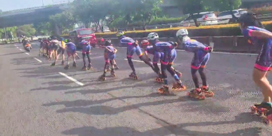 Wagub DKI Koordinasi dengan Dishub Kaji Izin Atlet Sepatu Roda Latihan di Jalan
