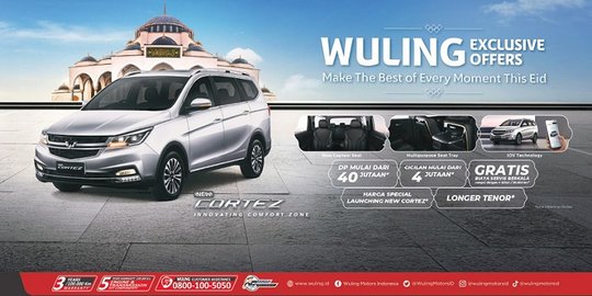 Wuling Exclusive Offers 31 Mei: Ada DP Ringan, Cicilan Murah, dan Gratis Biaya Servis