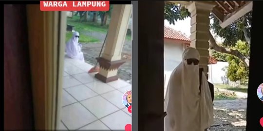 Viral Wanita di Lampung Minta Sumbangan Berpakaian Serba Putih Tertutup, Ini Faktanya
