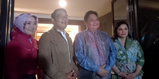 Bertemu Airlangga, Ridwan Kamil Lapor Respons Positif Koalisi Indonesia Bersatu