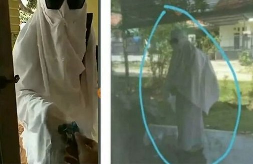 polisi amankan wanita viral saat minta sumbangan