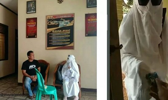 polisi amankan wanita viral saat minta sumbangan
