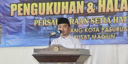 Pengukuhan Pengurus PSHT Kota Pasuruan, Adi Tekankan Bangun Spirit Persaudaraan