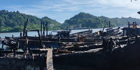 Sekitar 636 ABK Tak Melaut Akibat Kebakaran Kapal Nelayan di Cilacap