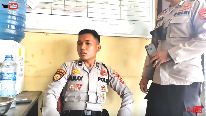 bintara junior ngamuk di pos penjagaan