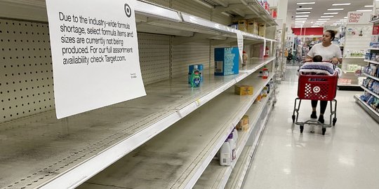 Ketika Susu Formula Bayi 'Hilang' dari Rak Supermarket AS