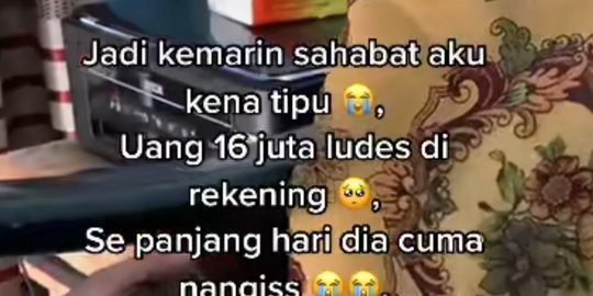 Viral Wanita Menangis Histeris Kehilangan Uang Rp16 Juta, Begini Kronologinya