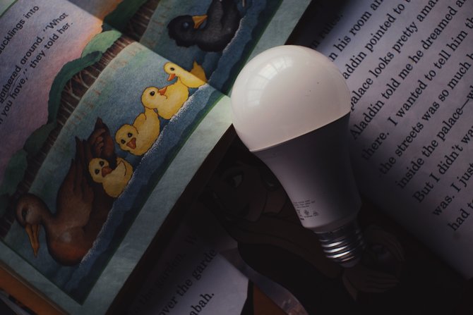 ilustrasi lampu led