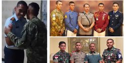 Hormat Komando Dua Kakak Adik Perwira TNI, Selalu Jaga Kekompakan