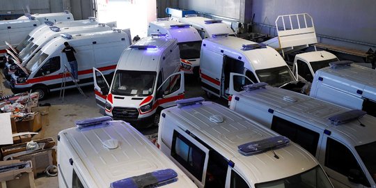 Permintaan Ambulans untuk Ukraina Meningkat di Tengah Invasi Rusia