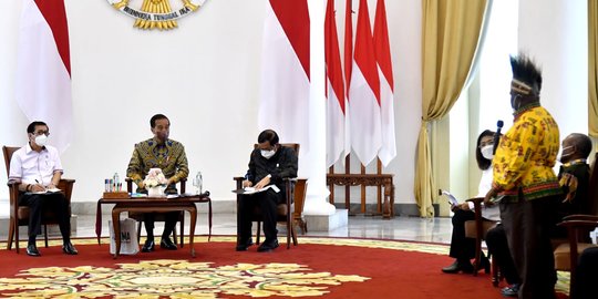 Jokowi Terima Majelis Rakyat Papua di Istana Bogor, Bahas Penerapan Otonomi Khusus