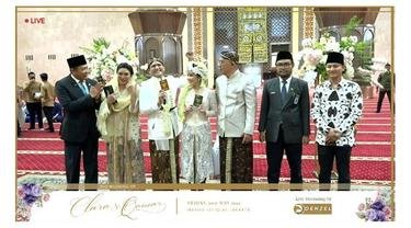 5 potret akad nikah masayu clara amp qausar harta penuh kebahagiaan