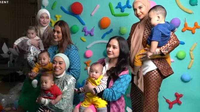 menggemaskan ini momen pemotretan rayyanza dan para bayi 039sultan039