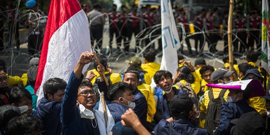 Demo Ricuh di Patung Kuda, 26 Orang Kelompok Perusuh Diamankan