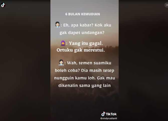 kisah cinta pasangan sejoli berawal penolakan