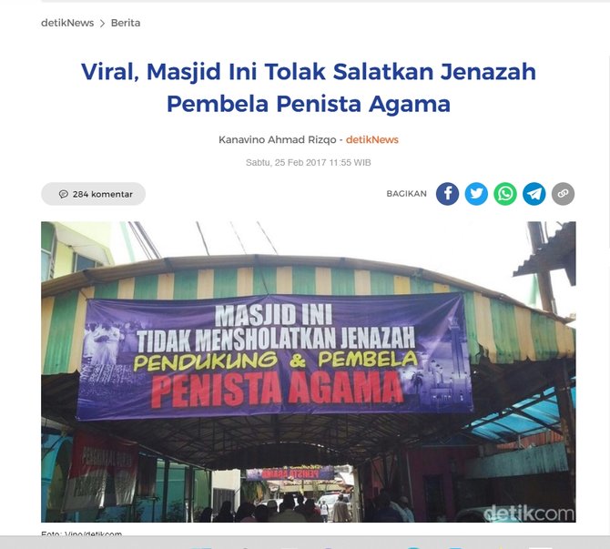 cek fakta hoaks spanduk 039masjid tolak salat jenazah yang tak beli tiket formula e039