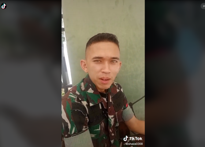 viral prajurit tni ganteng amp matanya begitu indah