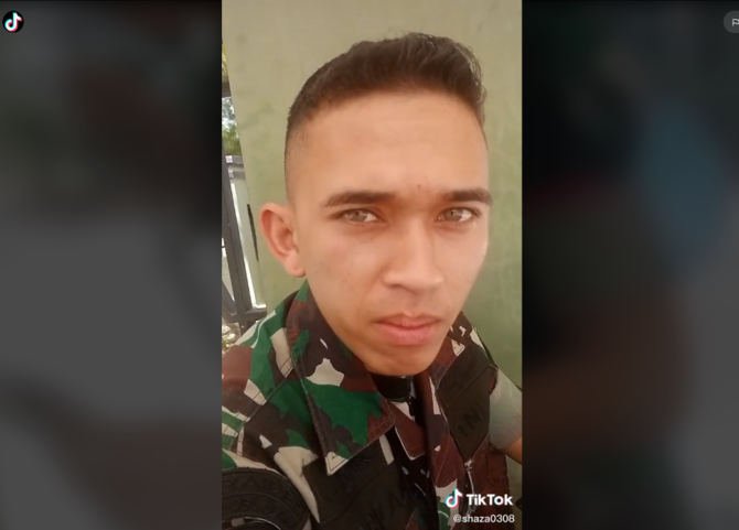 viral prajurit tni ganteng amp matanya begitu indah