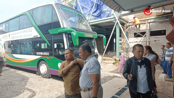 bus po haryanto bawa rombongan jenderal tni