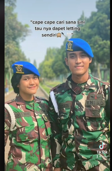 pasangan kekasih dua duanya tni ternyata sama sama pm