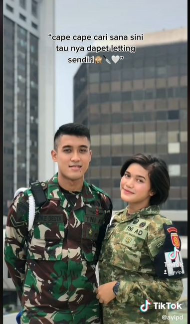 pasangan kekasih dua duanya tni ternyata sama sama pm