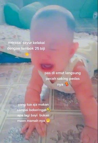 bayi dipaksa makan cabai