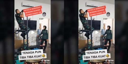 Tenaga Prajurit TNI Tak Habis-Habis saat Pull Up, Ternyata Ada Sosok Ini di Depannya