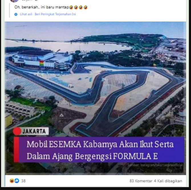 hoaks mobil esemka akan ikut balapan di formula e