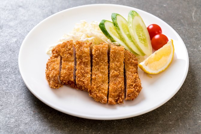 ilustrasi chicken katsu