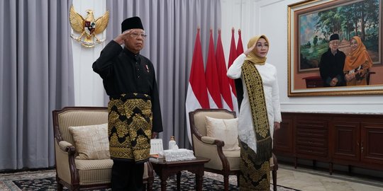 Wapres Kenakan Baju Adat Melayu, Hadiri Upacara Hari Lahir Pancasila Secara Virtual