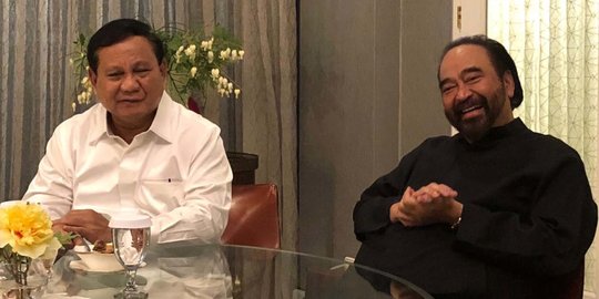 Prabowo Dikabarkan Bertemu Surya Paloh di DPP NasDem Siang Ini