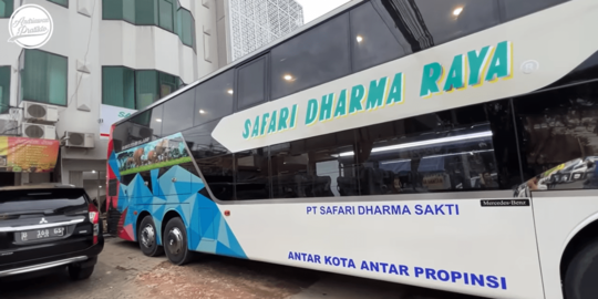 Potret Bus Double Decker Safari Dharma Raya Begitu Mewah dan Elegan, Bikin Nyaman