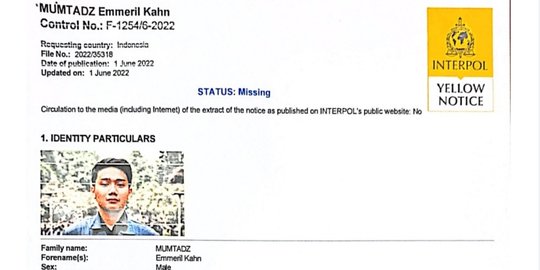 Interpol Telah Terbitkan Yellow Notice Hilangnya Anak Ridwan Kamil di Swiss