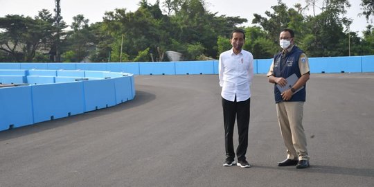 Jokowi Belum Konfirmasi Hadir di Formula E, Anies Minta Tidak Dikaitkan ke Politik