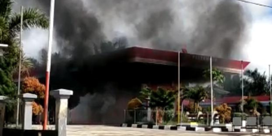 Ada Kebocoran saat Pengisian Pertalite, SPBU di Mukomuko Terbakar, Ada Polisi Terluka