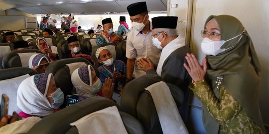 Lepas Jemaah Haji di Surabaya, Wapres: Jaga Diri & Jangan Keluyuran