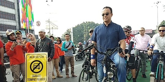 Anies Baswedan Apresiasi Gerakan Bersepeda untuk Kurangi Emisi di Jakarta