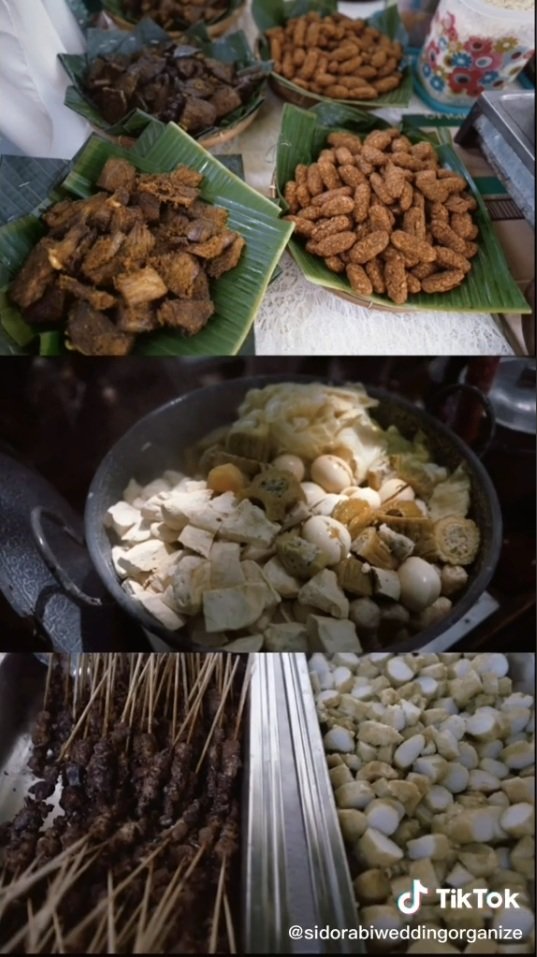 unik pernikahan ini datangkan makanan kaki lima untuk jadi katering
