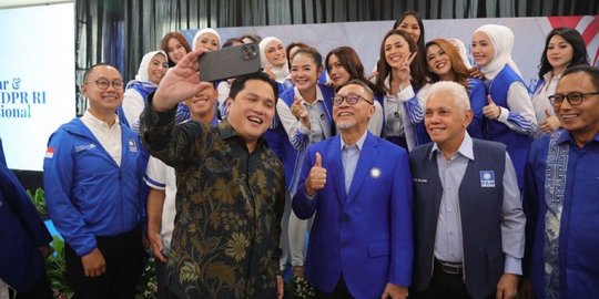 Berbincang dengan Erick Thohir, Ketum PAN Zulkifli Hasan Titip Pesan untuk Jokowi