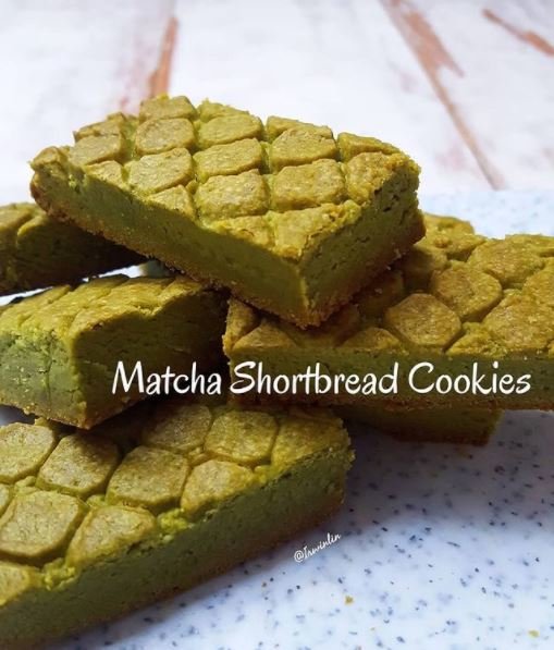 cookies matcha shortbread