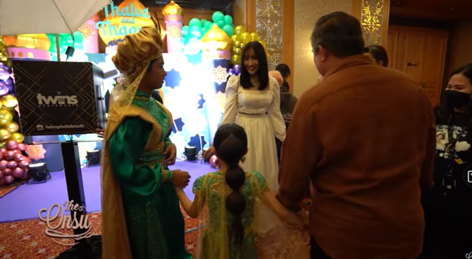 bak princess ini momen ulang tahun tania dan thalia anak ruben onsu