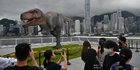 Penampakan Robot T-Rex yang Menghebohkan Warga Hong Kong