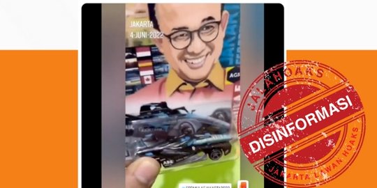 CEK FAKTA: Viral Mainan Hot Wheels Formula E bergambar Anies Baswedan, Simak Faktanya