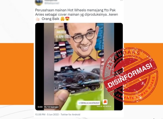 viral mainan hotwheels formula e bergambar anies baswedan simak faktanya