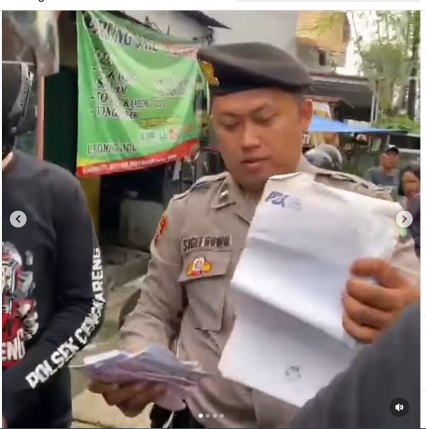 polisi sikat habis debt collector yang bikin resah warga