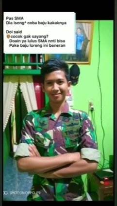 cita cita dari kecil pria ini akhirnya tercapai menjadi tni