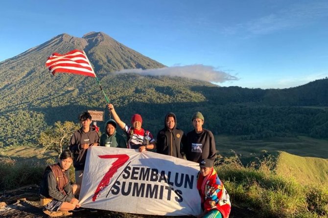 letkol laut t andry kuswoyo st mtr hanla capai tujuh puncak bukit termasuk gunung rinjani dalam waktu lima hari dari 31 mei sampai 4 juni 2021