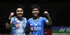 Senyum Apriyani/Fadia seusai Tembus Final Indonesia Masters 2022