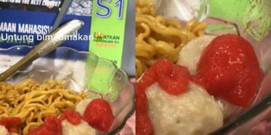 Viral Wanita Tak Jadi Makan Mie Ayam Setelah Tuangkan Saus, Ternyata Ini yang Terjadi