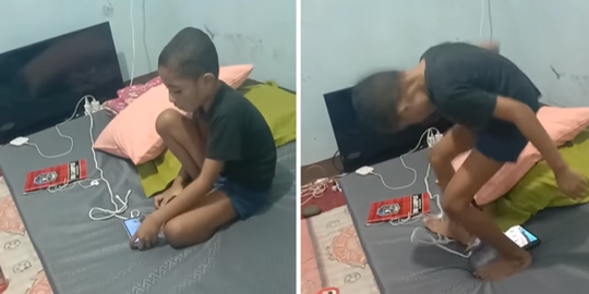 'Ngamuk' karena Kalah Main Game, Aksi Bocah Emosi Ini Bikin Geleng Kepala